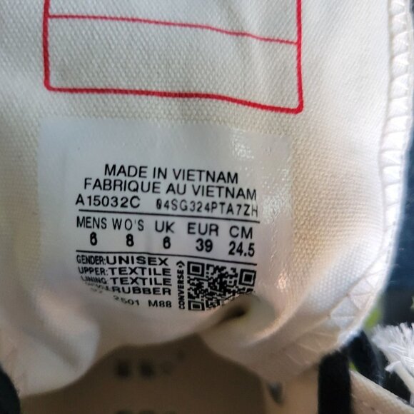 ⭐Converse Chuck 70 Hi 8 Women Shoes Zebra Print Canvas Glow in the Dark A15032C - Picture 13 of 13